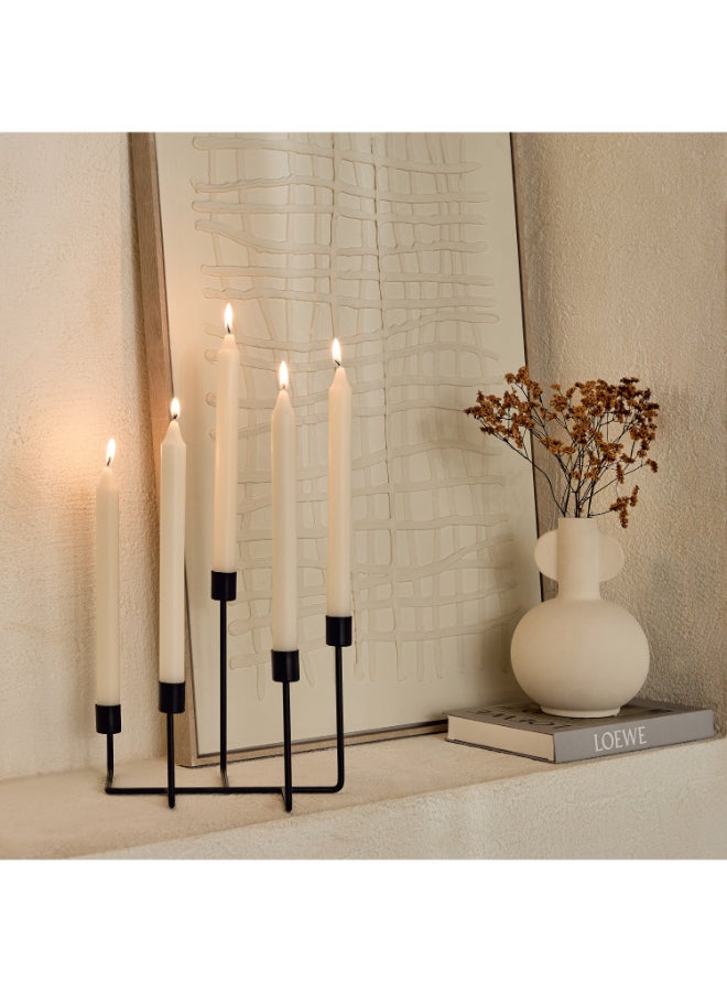 Home Box Unscented Taper Candles - 8 Pack - Image 2